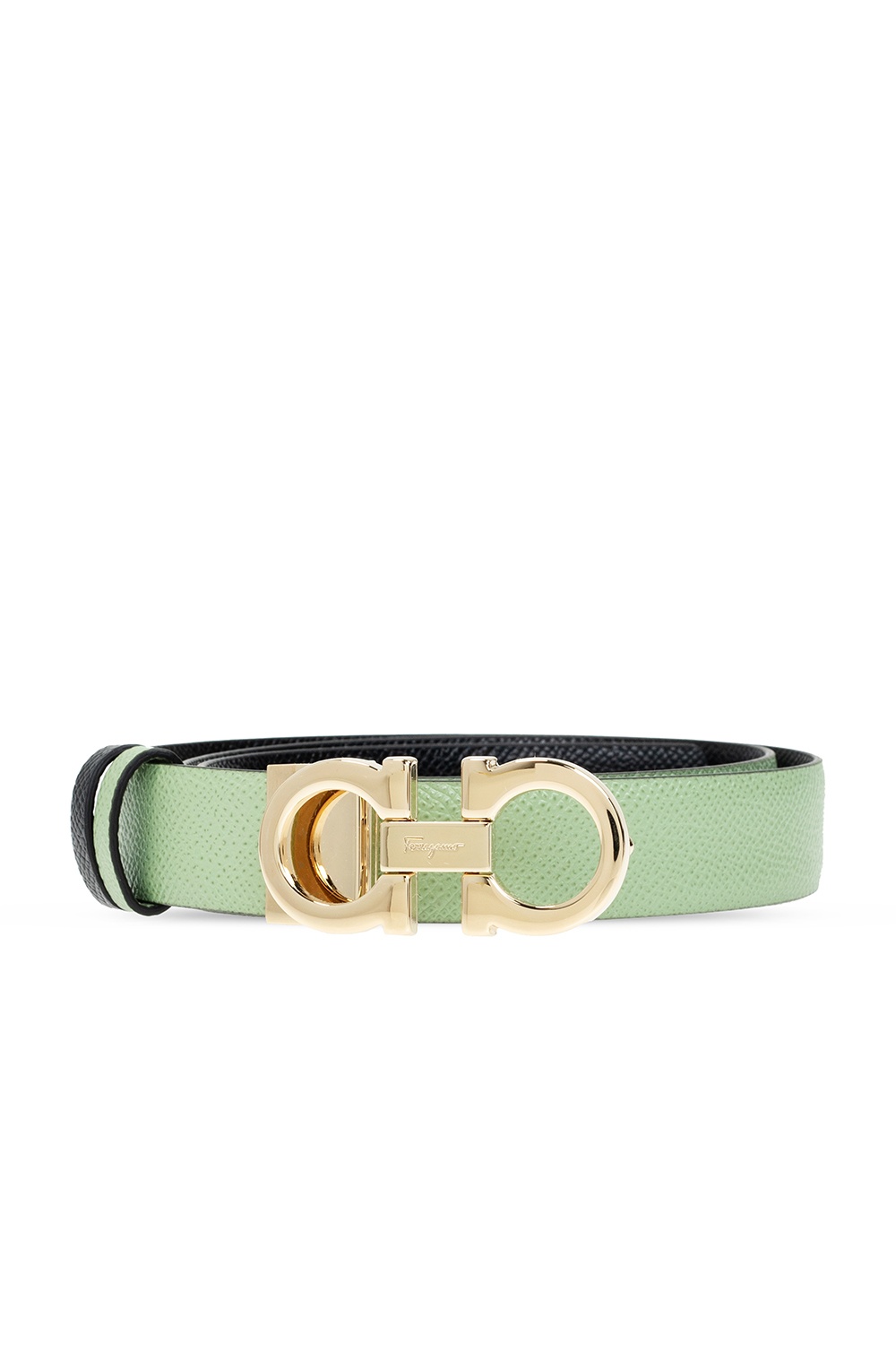 Green ferragamo belt sale